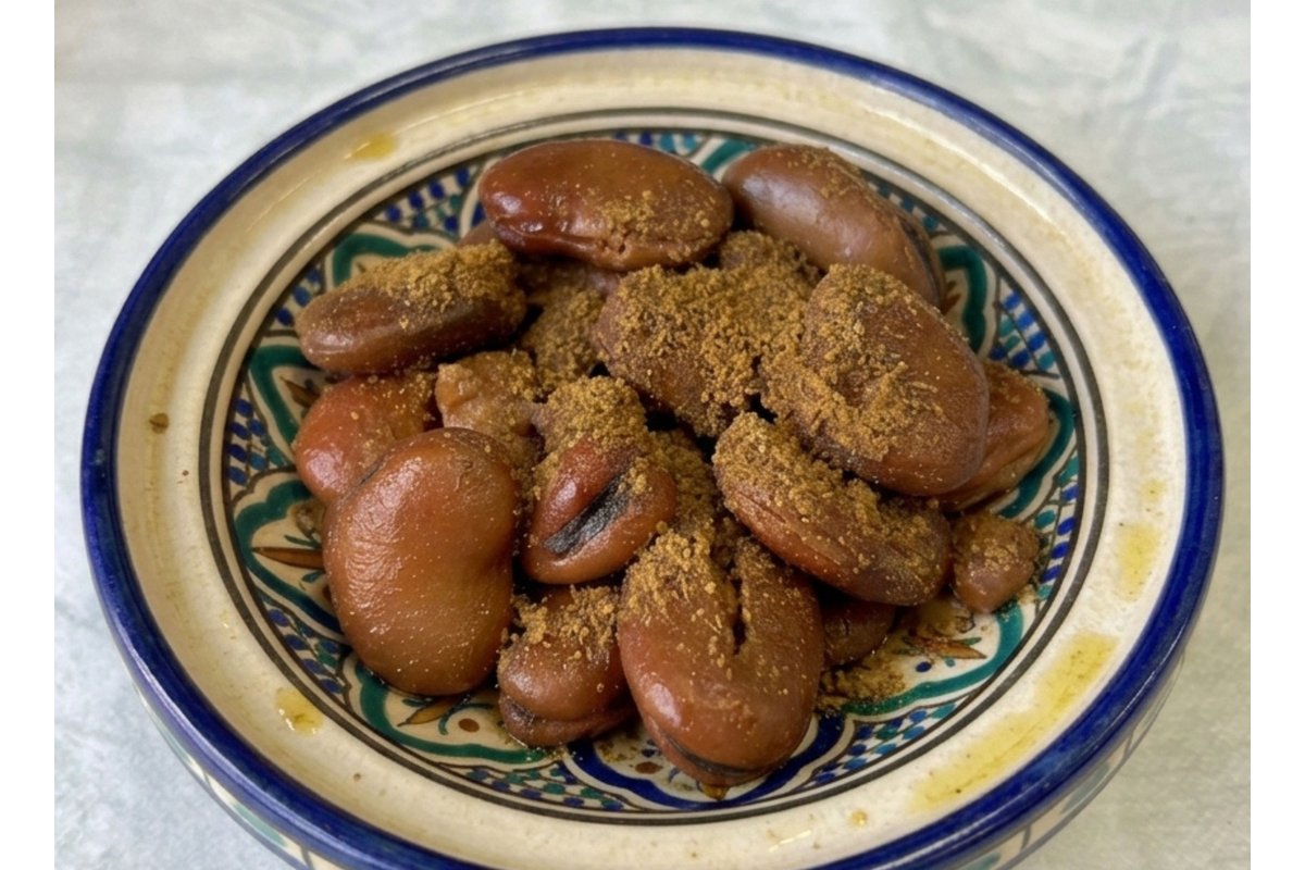 Salade Fèves Marron au Cumin