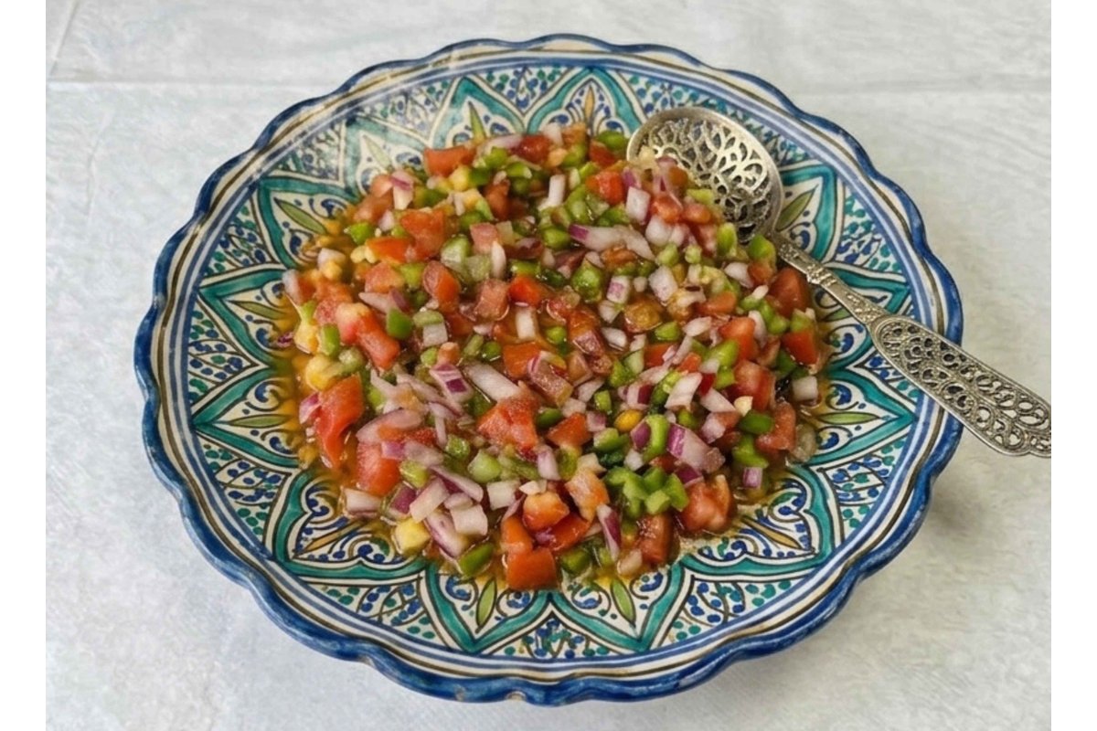 Salade de Tomates Piments Verts