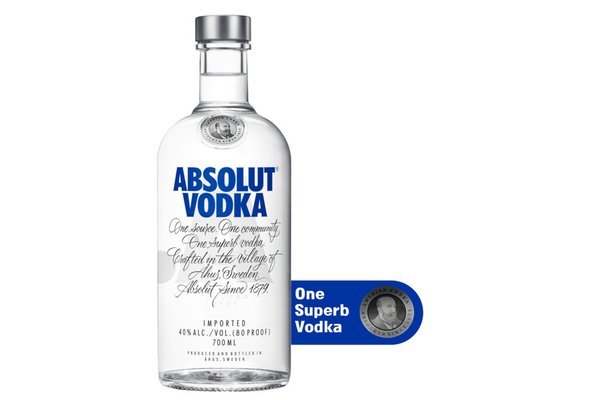 Bouteille de Vodka Absolut